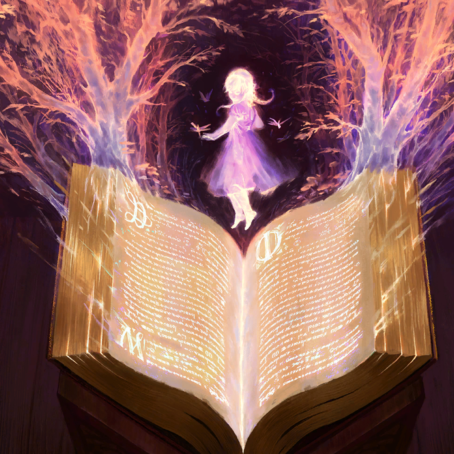 отражение в зеркале фэнтези. существует ли волшебный. волшебство существует в реальной жизни. феи в реальной жизни. красивый арт книга.